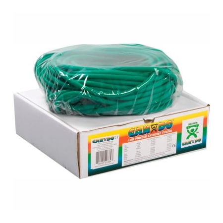 Fabrication Enterprises CanDo Low Powder Exercise Tubing, Green, 100' Roll/Box 1323548